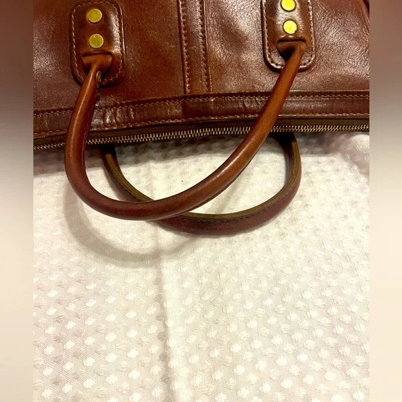 JW Hulme Excursion Handbag Purse Crossbody Bag Made in USA Leather - Picture 9 of 11